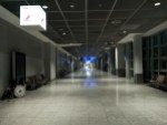 Leerer Flur am Flughafen