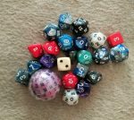verschiedene Rollenspielwürfel