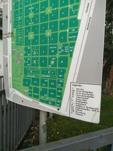 Lageplan des Friedhos