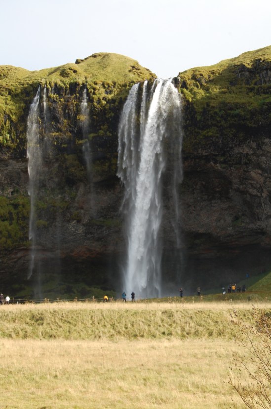 Seljalandsfoss, mit Sonneneinfall von rechs