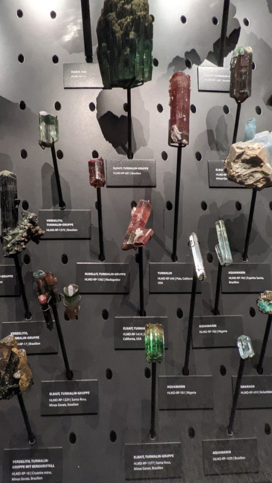 Mineralien im Museum
