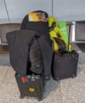 Handgepäck für vier Personen