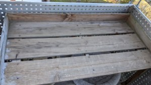 Pflanztisch, noch ohne neuer Plattenoberfläche