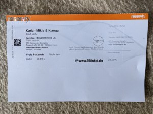 Eintrittskarte von Reservix für Kælan Mikla & Kanga Tour 2022 Samstag, 14.05.2022 20:00 Uhr im MS Connection Complex, Mannheim