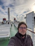 Selfie von mir auf Schiffsdeck