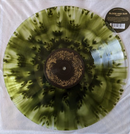 Farbige Vinyl-Platte in der Farbe 