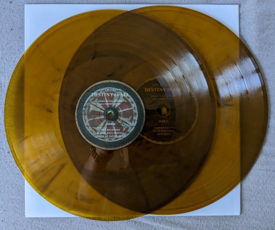 Beide Amber-farbende Vinyl-Platte vom The LAST KINGDOM