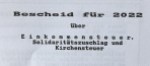 Bescheid für 2022 über Einkommensteuer, Solidaritätszuschlag und Kirchensteuer
