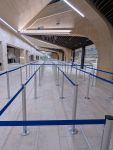 Langes leeres Lining vor neuer Kontrollstelle