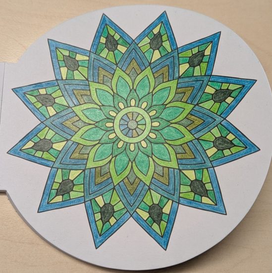 ausgemaltes Mandala