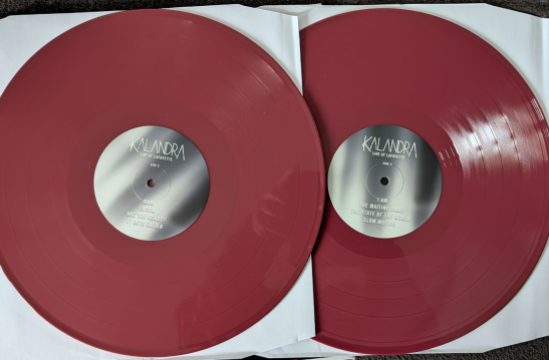 Zwei rote Vinyl-Platten von KALANDRA LIVE AT LAFAYETTE